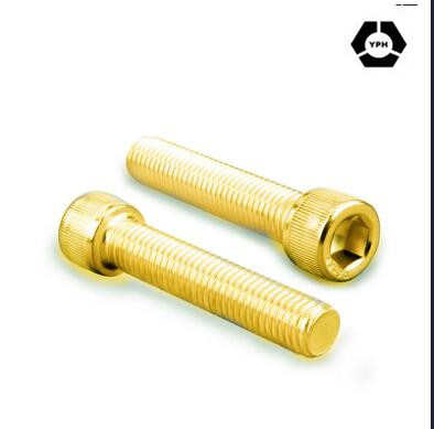 DIN912 Hex Socket Head Cap Bolts with Yellow Zinc