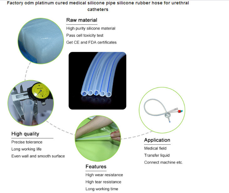 Soft Transparent Hose Silicone Rubber Tube for Food Equipment