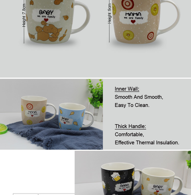 New Arrival Promotional Gift Family Ceramic Coffee Cup