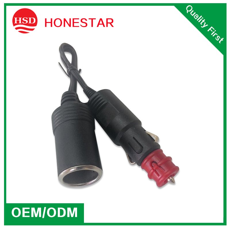 European Model 12V/24V Car Cigarette Socket with Extension Wire