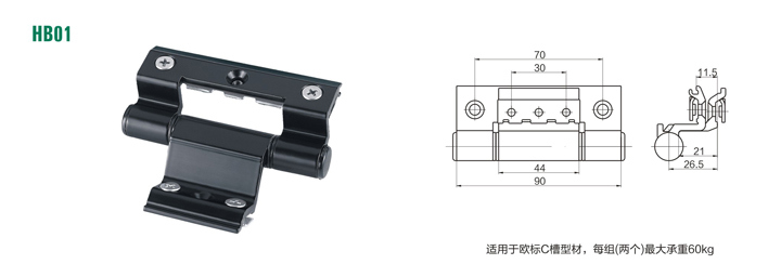 Aluminum Alloy Pivot Hinge for Door with ISO9001 (HB01)