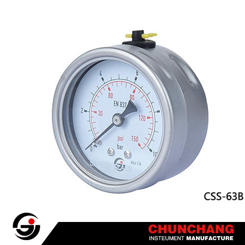 Stainless Steel Case Pressure Gauge Manometer