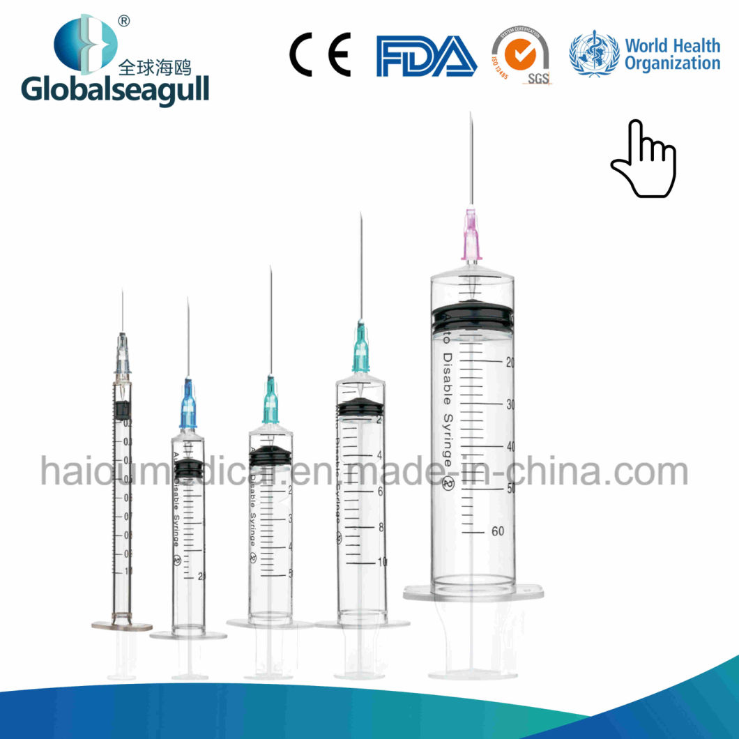 2019 China Supply Wholesale Medical Consumable Auto Disposable Disable Syringe
