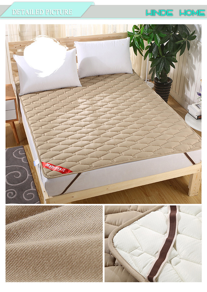 Cheap Wholesale Breathable Cotton Fabric Cover Queen Bed Mattress Topper