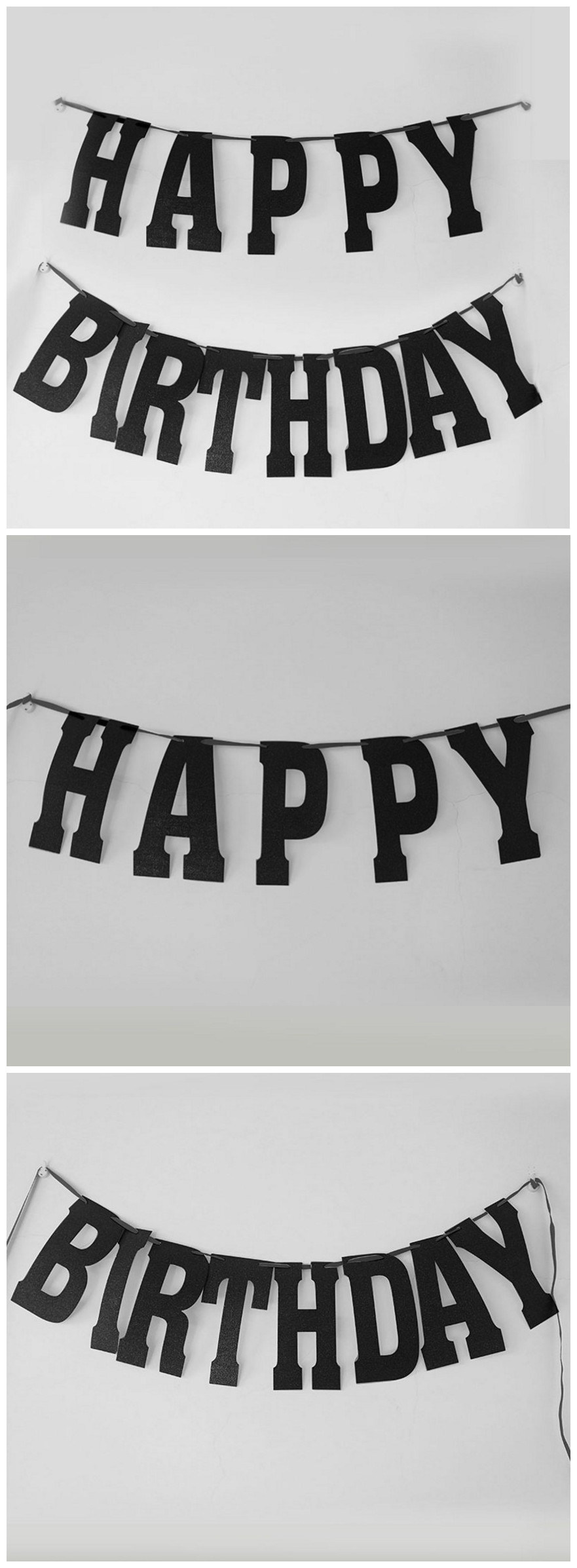 Wholesale Hanging Paper Birthday Letter Banner for Birthday Decoration