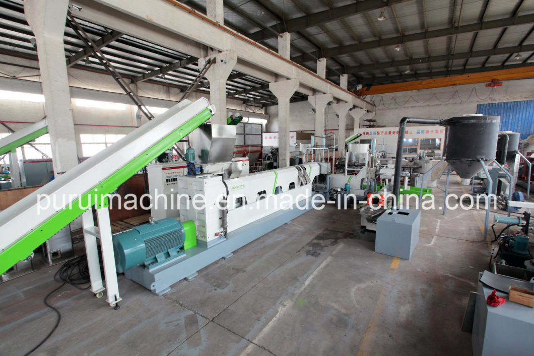 Professional Single Screw Plastic Flakes Recycling and Pelletizing Extruder