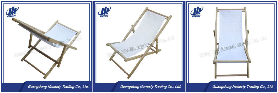 L004 Wood Folding Adjustable Beach Chair