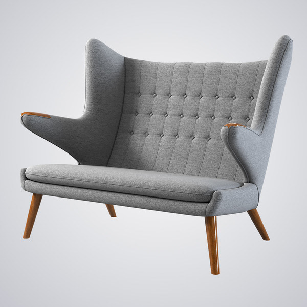 Hans J Wegner Papa Bear Sofa (loveseat)