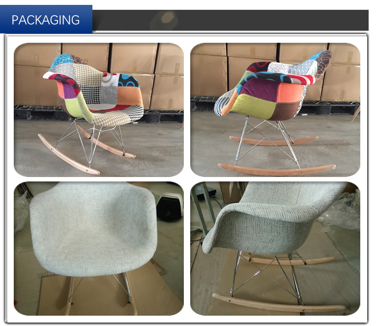 Replica Modern Desinger Eames Rar Rocker Plastic Lounge Rocking Chair