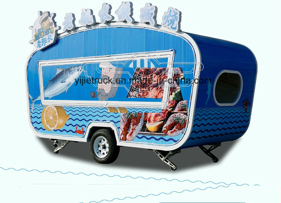 2018 Ce Approved BBQ Mobile Food Trailer with High Quality