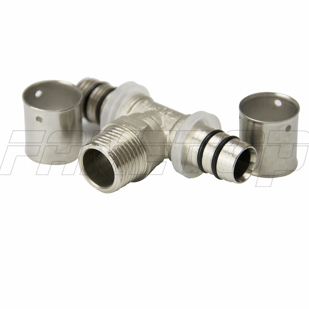 Brass Press Fitting for Pex-Al-Pex Hot Water Pipe