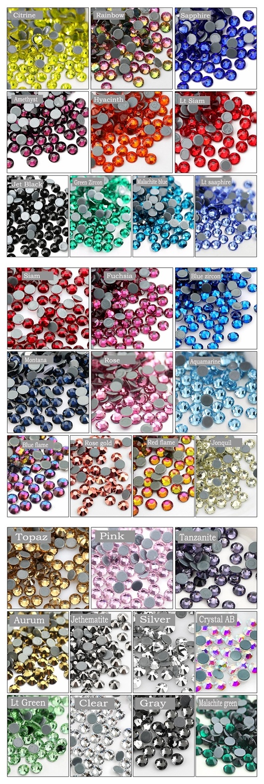 Hotfix Chaton Bead Crystal for Bag Flatback Rhinestone