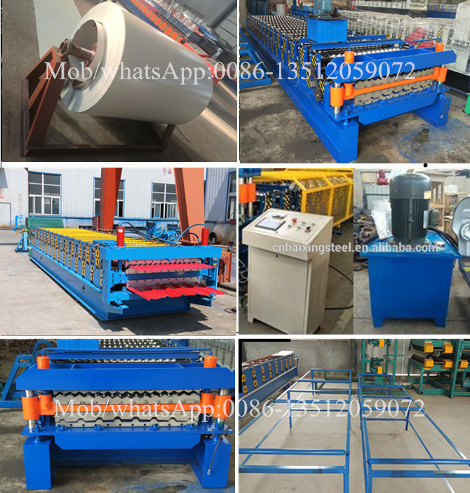 Portable Metal Roofing Double Roll Forming Machine