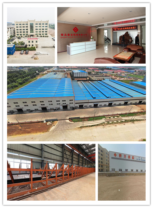 Prefab Light Steel Structure Frame Building Prefabricated Modern Workshop