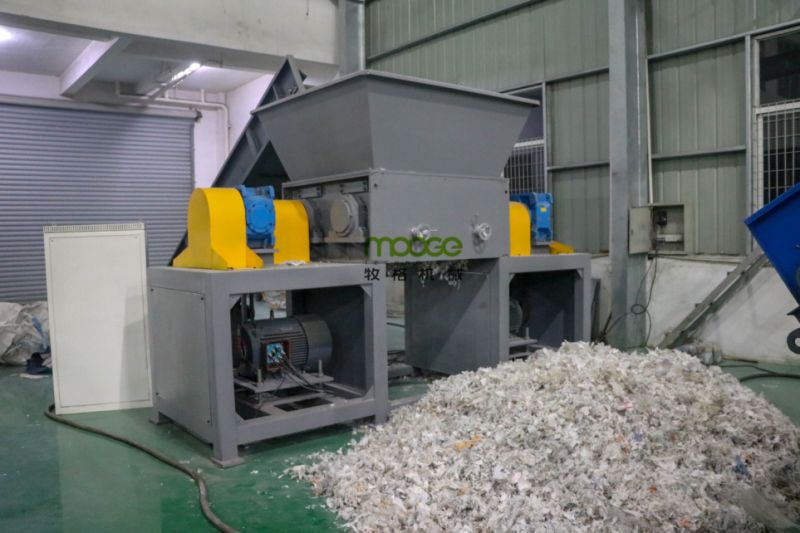 Double shaft Waste Industrial plastic shredder machine