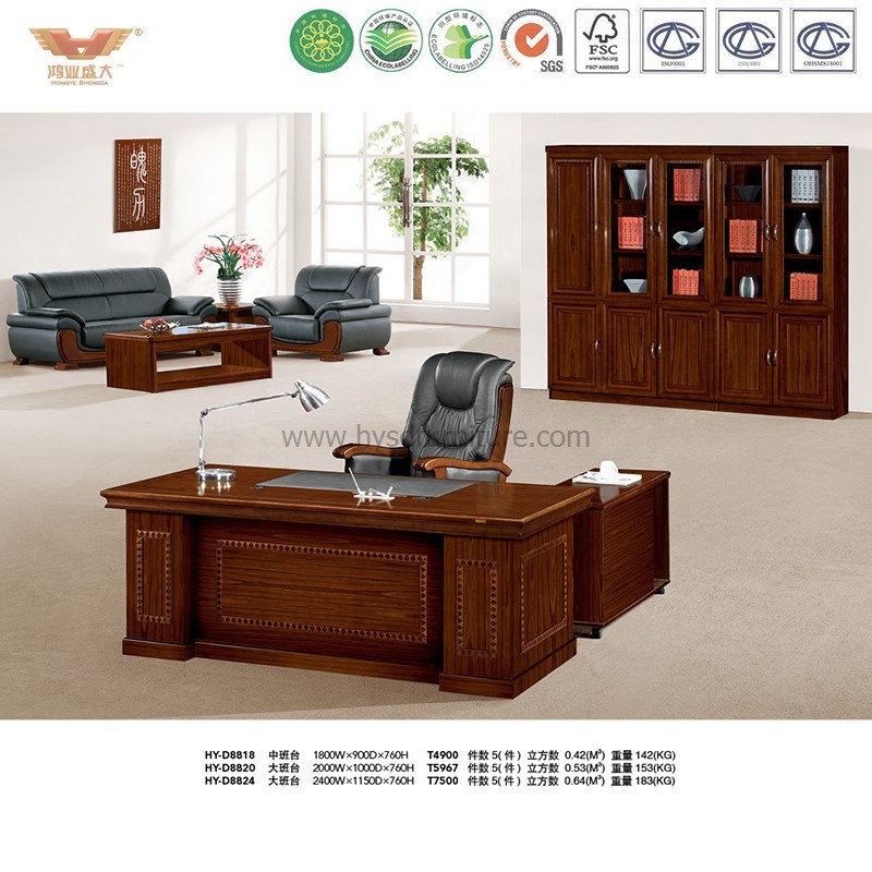 Wooden Computer Furniture MDF Computer Table (HY- staff no3)