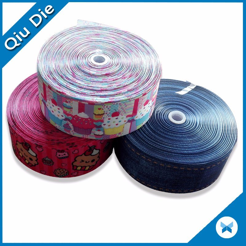 Custom Logo Polyester Printed 6 Inch Satin Ribbon for Decoration