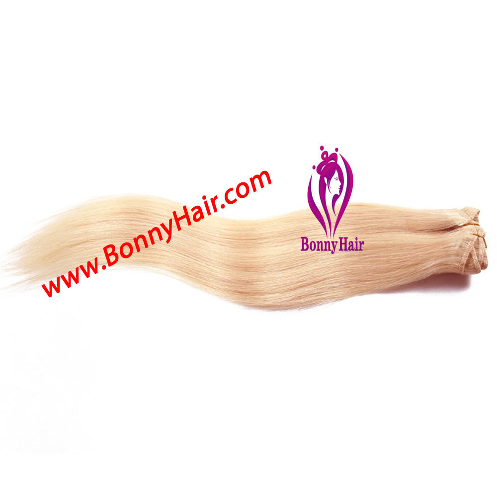 Chinese Human Remy Hair Silk Straight 8 Pieces/Set Clip on Hair Extension