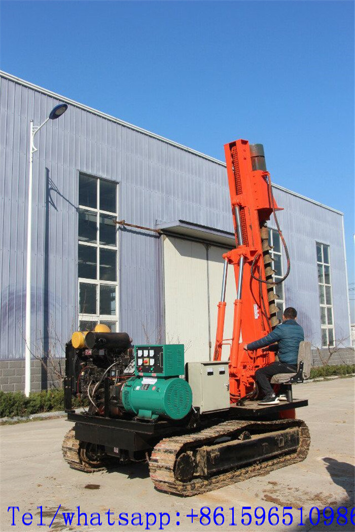 Hydraulic Pole Screw Small Pile Driver for Pole Install