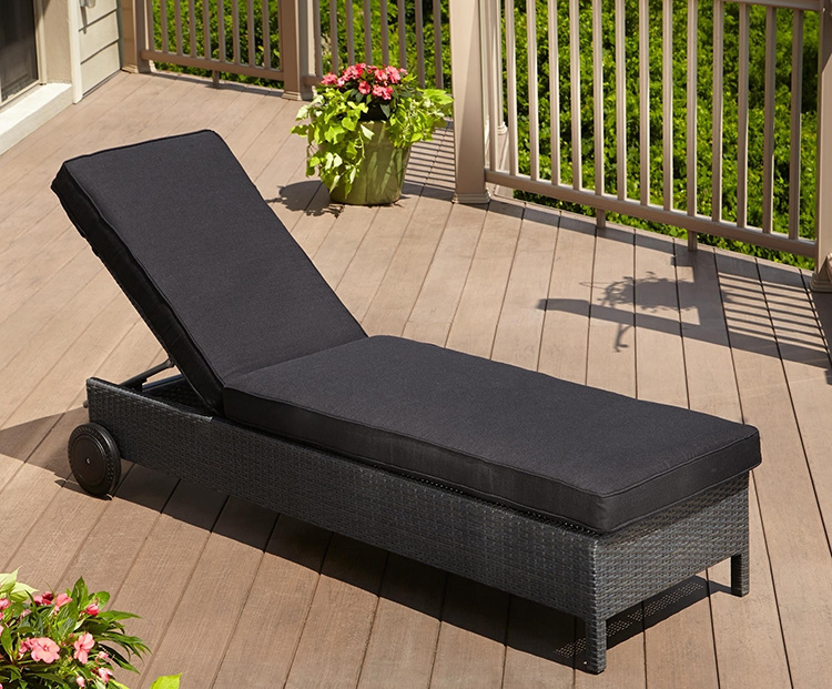 Outdoor Garden Furniture Cheap Large Rattan Lounge Sofa Bed