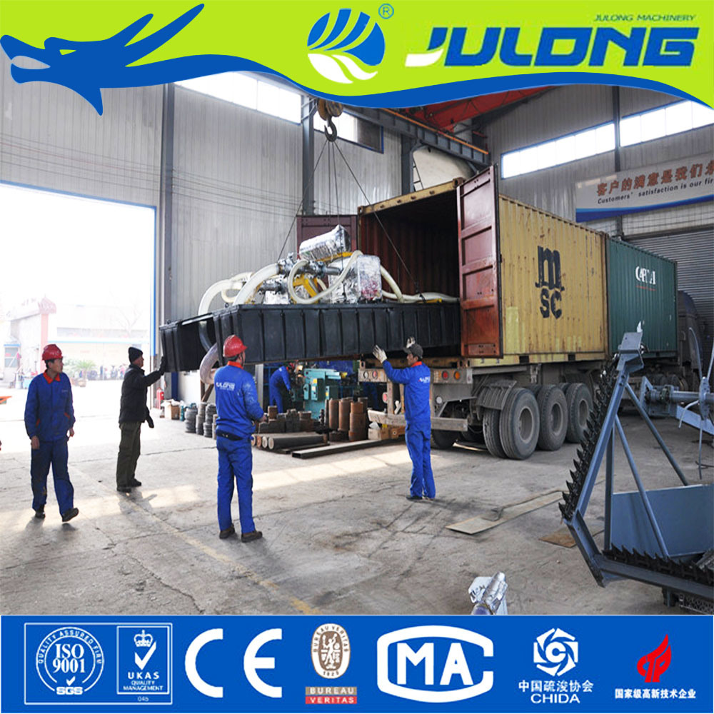Julong Cost-Efficient 12 Inch Hydraulic&Professional Bucket-Wheel Suction Dredger