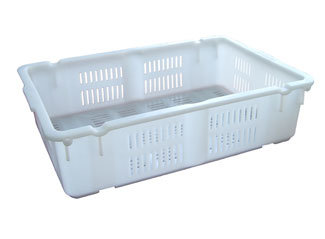 Y36 Reversible Stackable Piled Fish Plastic Storage Crate