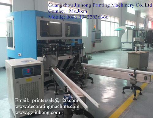 4 Color Glass Wine Bottle Screen Printing Machine/Screen Printer