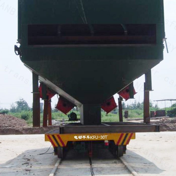 Cable Reel Powered Electric Transfer Trailer for Factory Transport