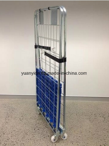 2-Sides Foldable Pallet Roll Container Roll Cage