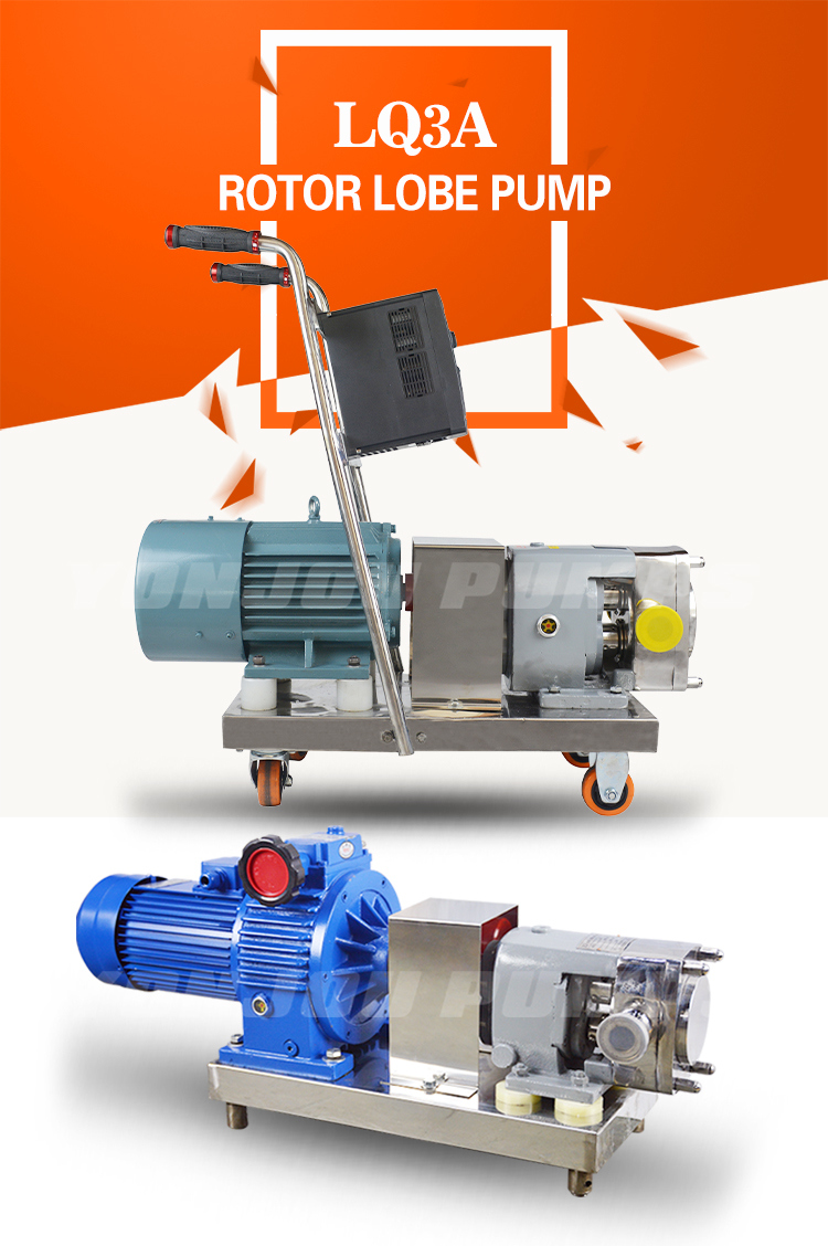 Food Grade Stainless Steel Rotor Lobe Pump, Juice Pump, Milk Pump, Sanitary Pump for Chocolate