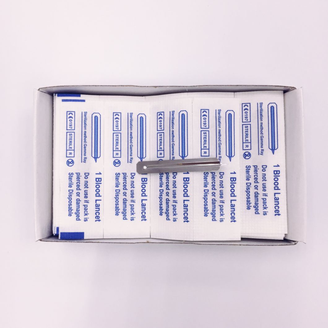 Manufacturer Disposable Medical Stainless Steel Blood Lancet Testing Kit