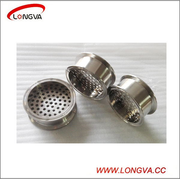 Sanitary Stainless Steel Pipe Fittings Tri Clamp Spool with Filter Plate