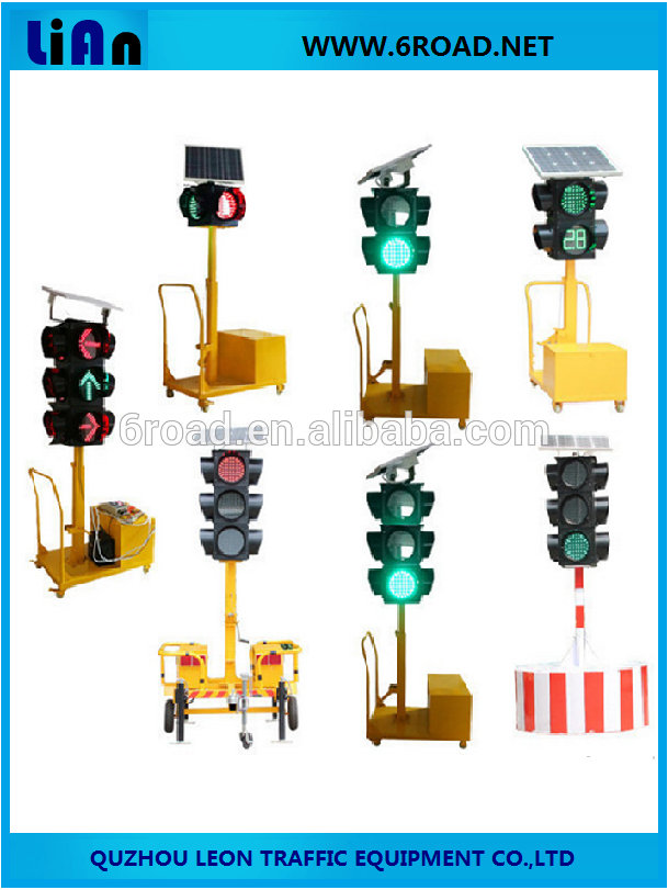 Mobile Solar Traffic Signal Lights