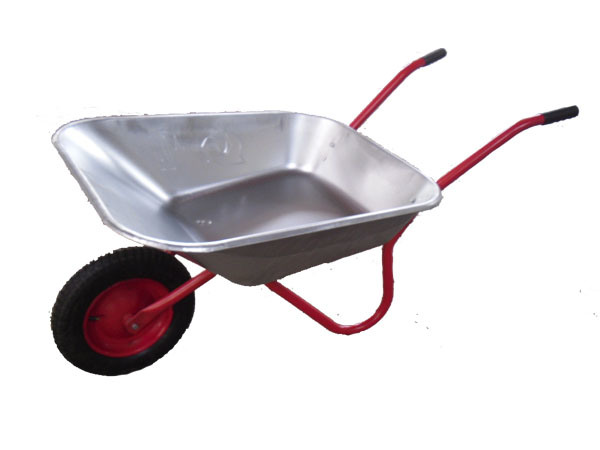 Zinc Plated Platform Handtruck Double Wheel Wheelbarrow (WB6211)