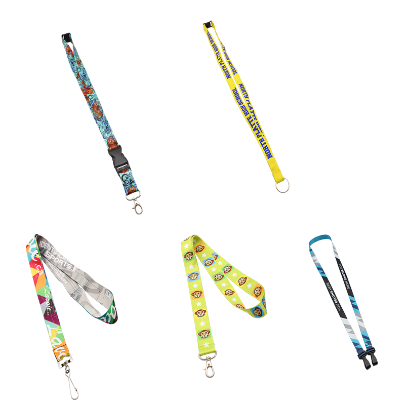 Silk Screen Print Cheap Polyester Custom Lanyard for Sale