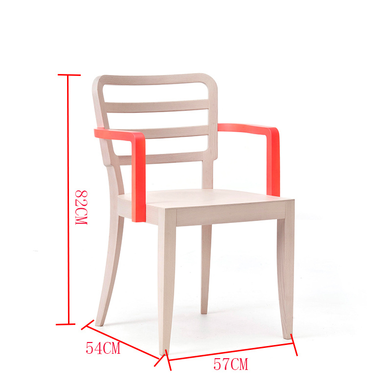 2018 Modern Wooden with Arm Restaurant Sets Dining Chair