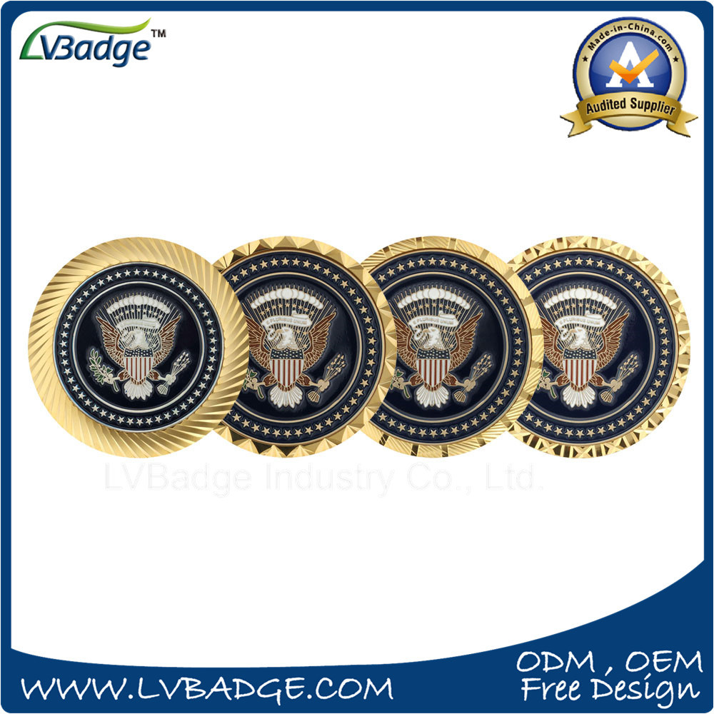 Metal Souvenir Challenge Coin with Special Edge