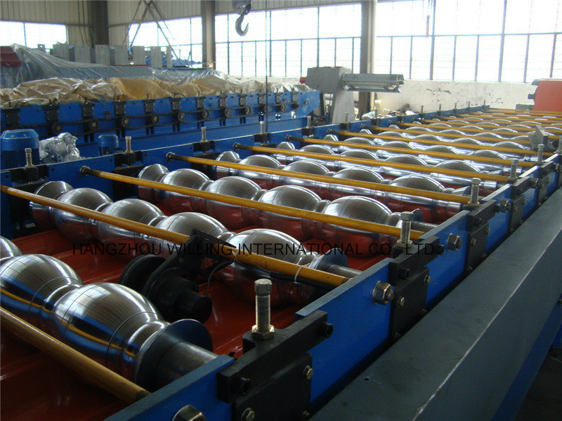 Wave Glazed Steel Tile Roll Forming Metal Forging Machinery