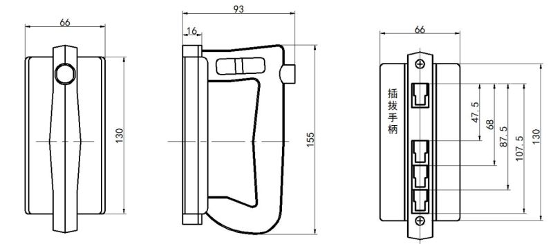 Plug-in Blade Contact Fuse Base and Handle