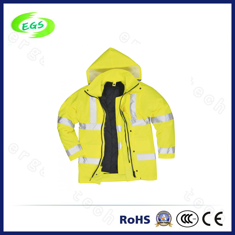 Winter Reflective Padded High Visibility Safety Jacket