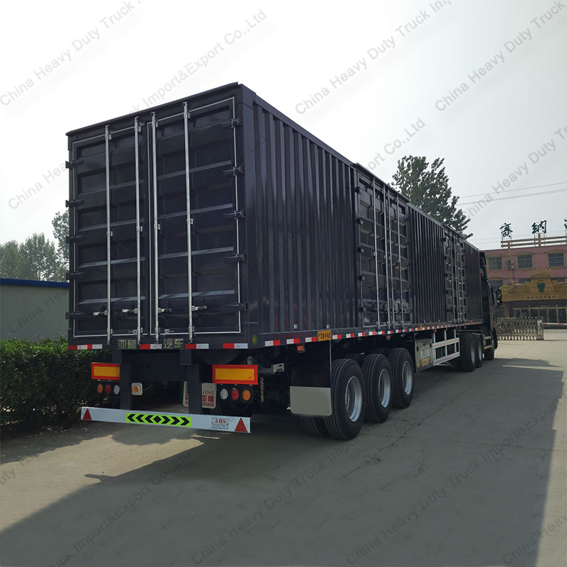 50ton 3 Axle Heavy Duty Van/Box Truck Semi Trailer