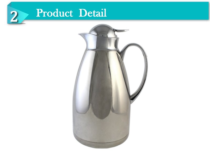 2017 New Double Wall Stainess Steel Vacuum Flask Tea Pot