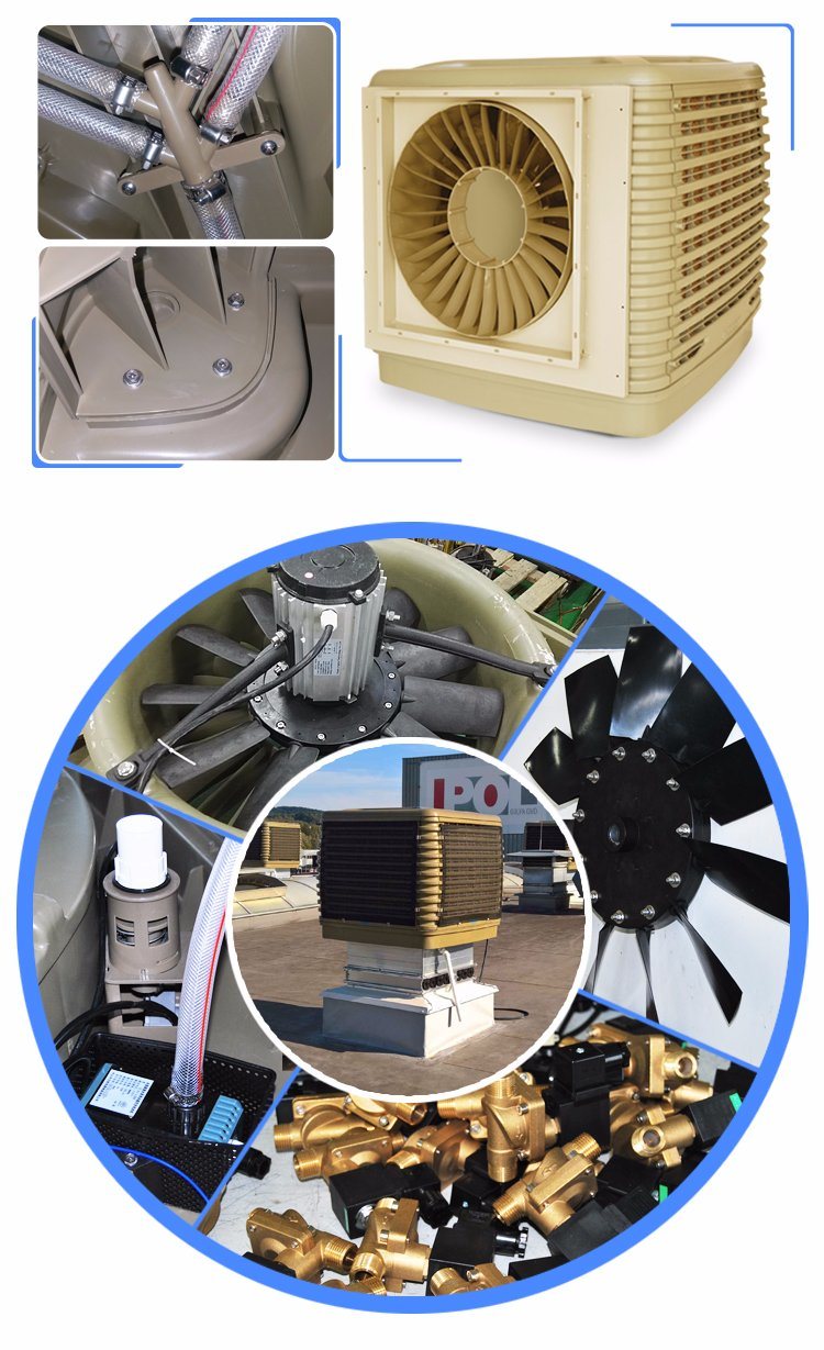 High Effecient Industrial Water Air Cooler Water Conditioner Fan