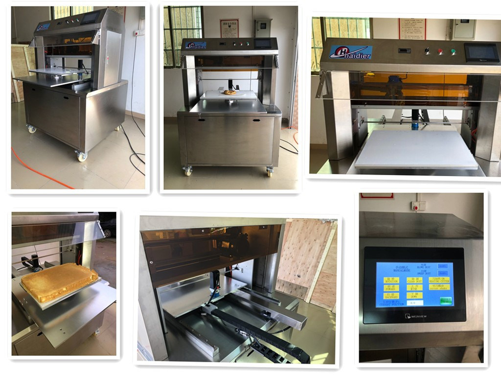 Bakery Pizza Slicing Machine/Full Automatic Cake Slicer Machine with Digital PLC Control System