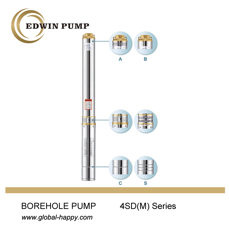 4sdm Deep Well Borehole Submersible Water Pump