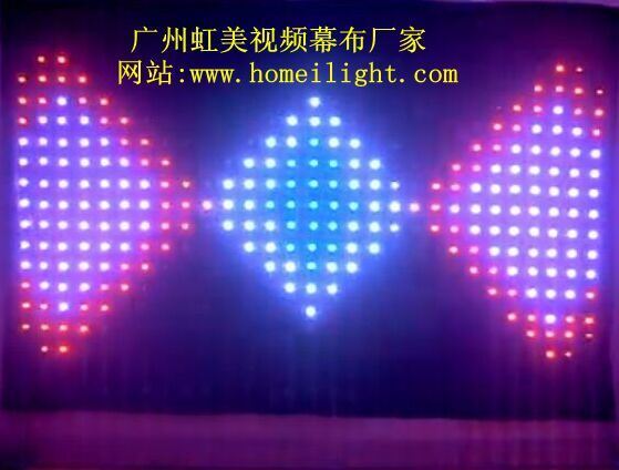 2018 Hot Christmas RGB Vision Cloth LED Video Curtain for Stage Lighting DJ, Bar, Events Show Disco