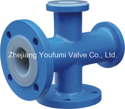 PTFE Lined Reducing Cross for Corrosion Medium