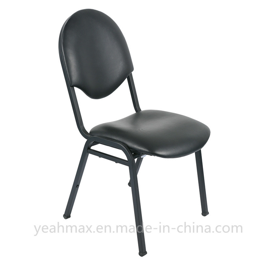 Black Garden Chair for Home/Hotel with Vinyl Upholstered