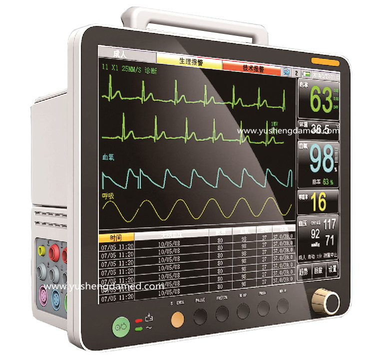 Top-Selling Medical Equipment Multi-Parameter Patient Monitor Ysd18f