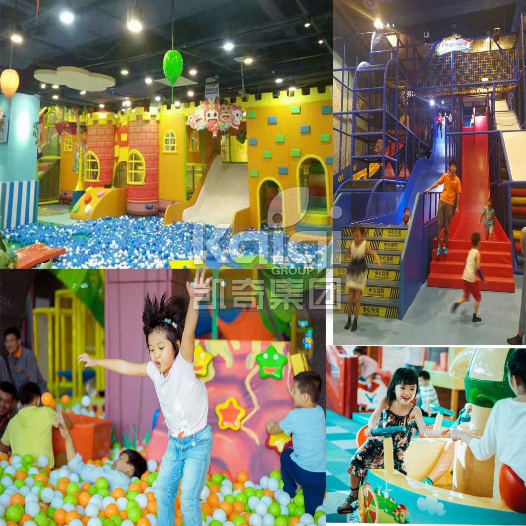 Indoor Playground Equipment Castle Style with Soft Playground and Slide